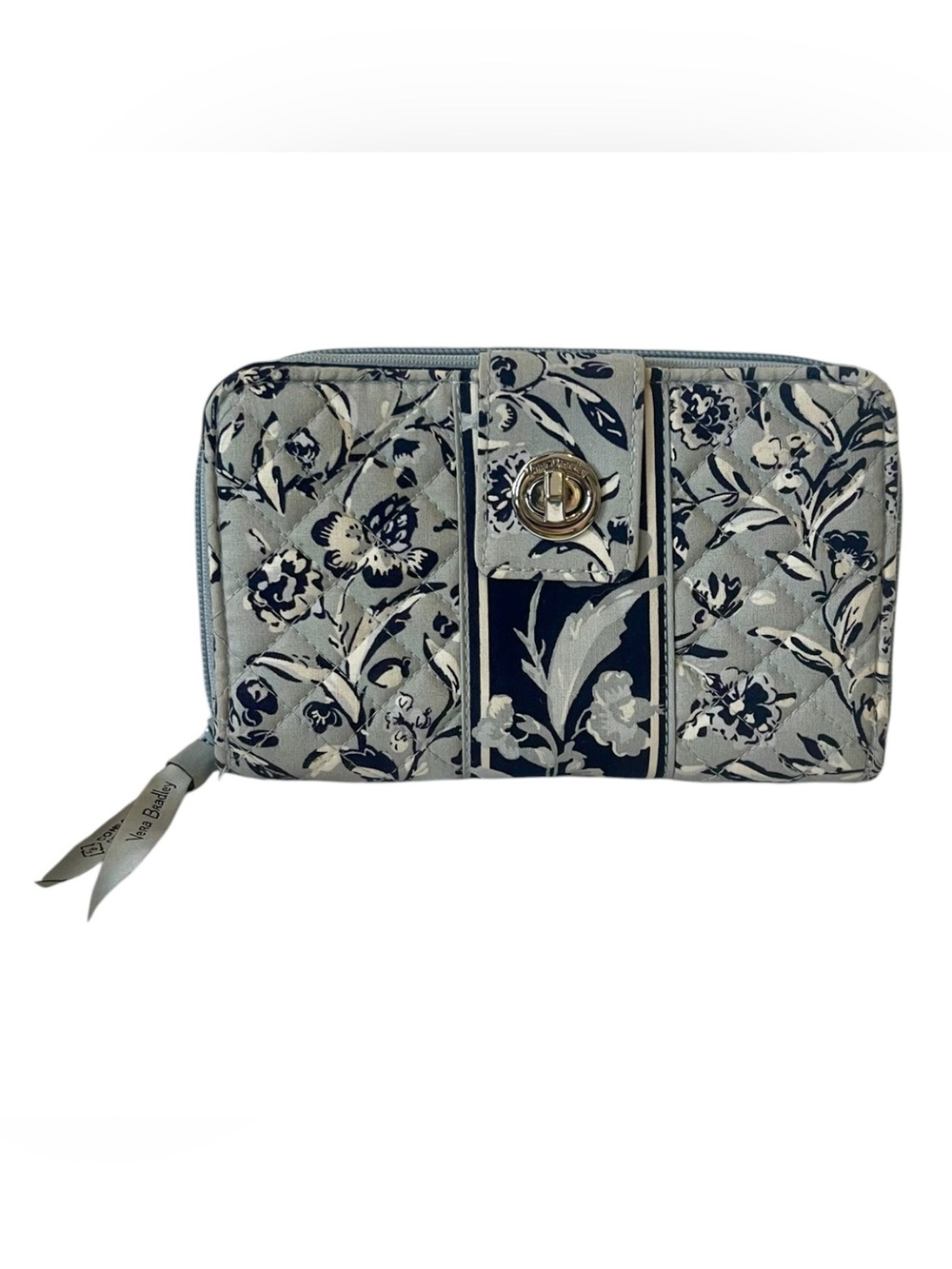 Vera Bradley Quilted Cotton RFID Turnlock Wallet